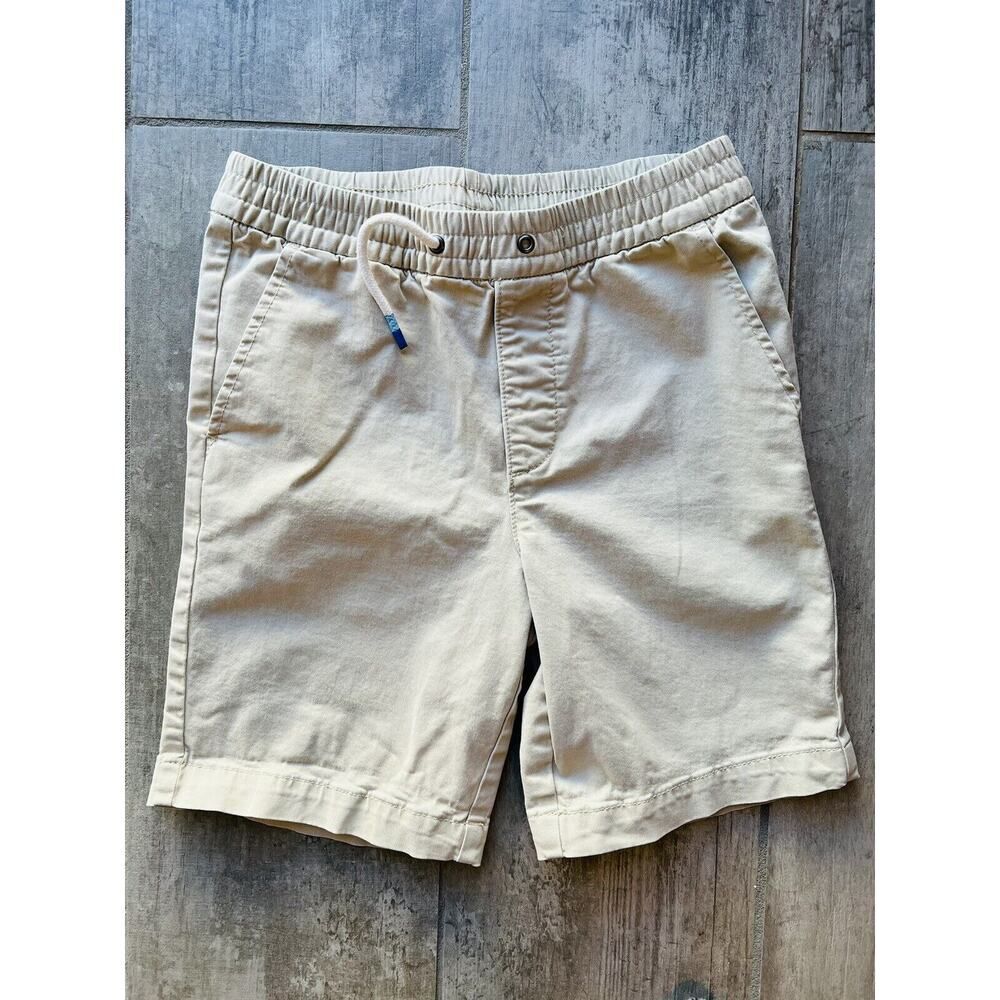 Gap Kids Boy Easy Pull On Shorts Khaki Tan Chino Everyday Casual School L 10-11.
